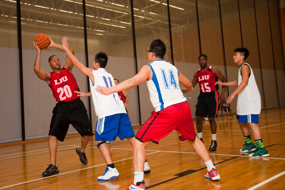 USS Peleliu basketball game