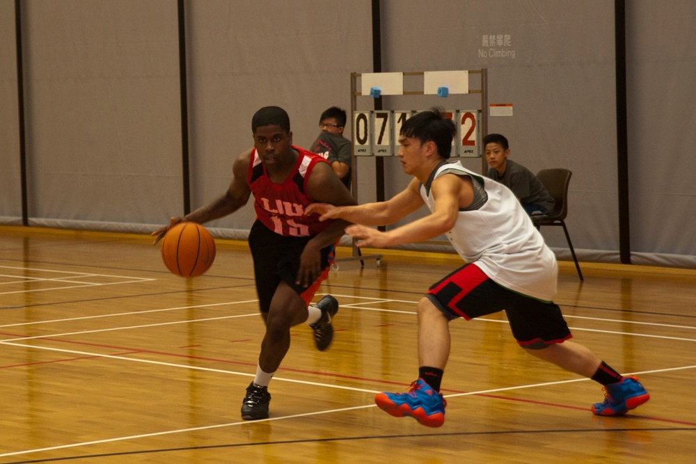 USS Peleliu basketball game