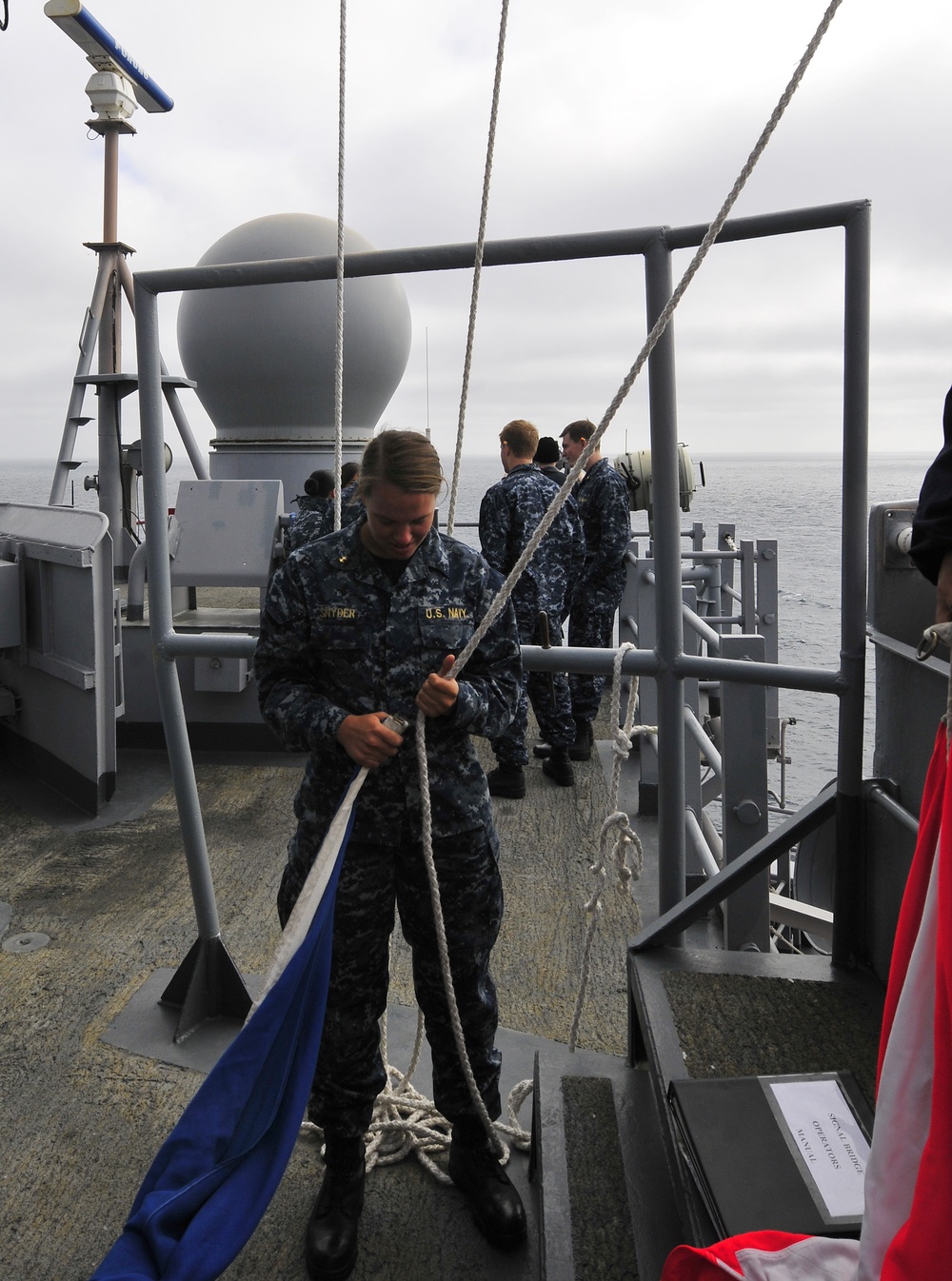 Flag hoisting