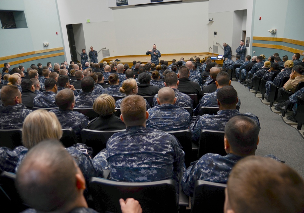 Master chief petty officer of the Navy visits Naval Station Everett