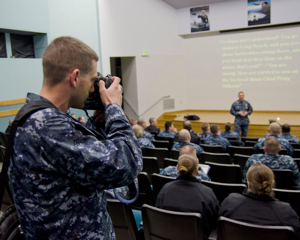 Master chief petty officer of the Navy visits Naval Station Everett