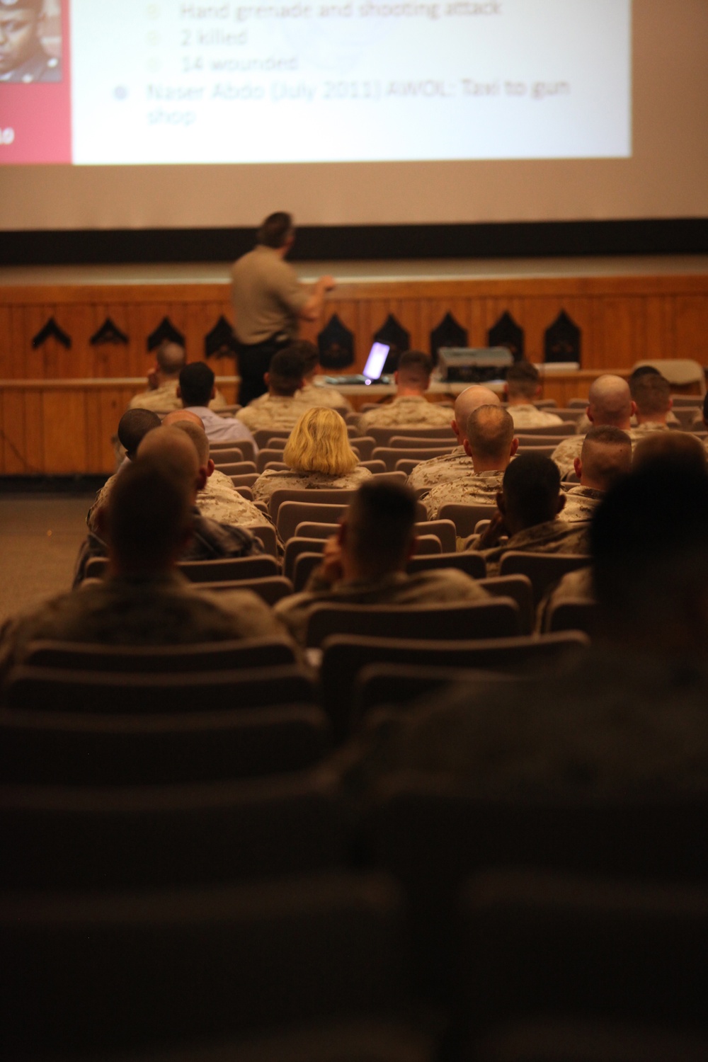 Communications Marines learn to fight workplace violence