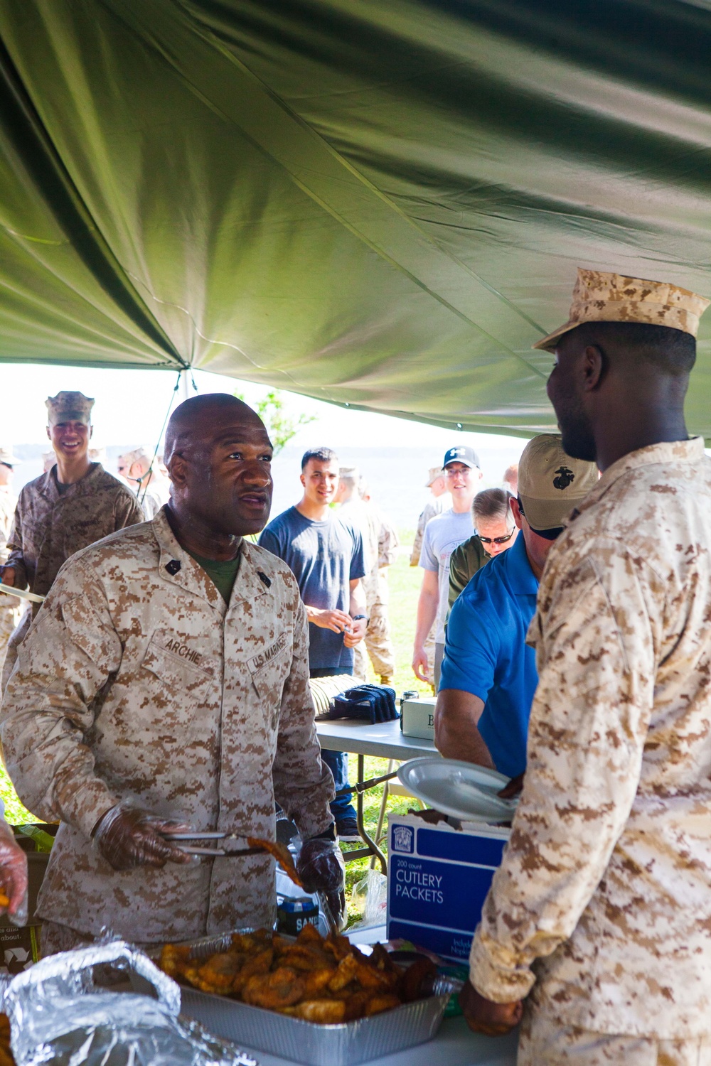 Military Affairs Committee gives back to Marines in annual fish fry