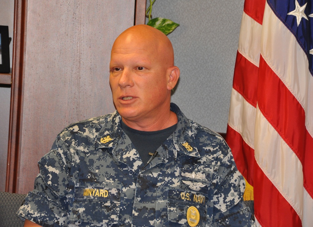 Fleet Master Chief Minyard speaks to the fleet on Sexual Assault Awareness Month