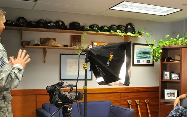 Fleet Master Chief Minyard speaks to the fleet on Sexual Assault Awareness Month