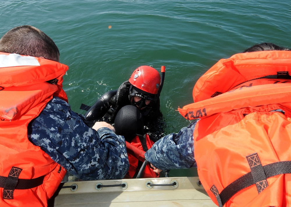 Search and rescue swimmer training