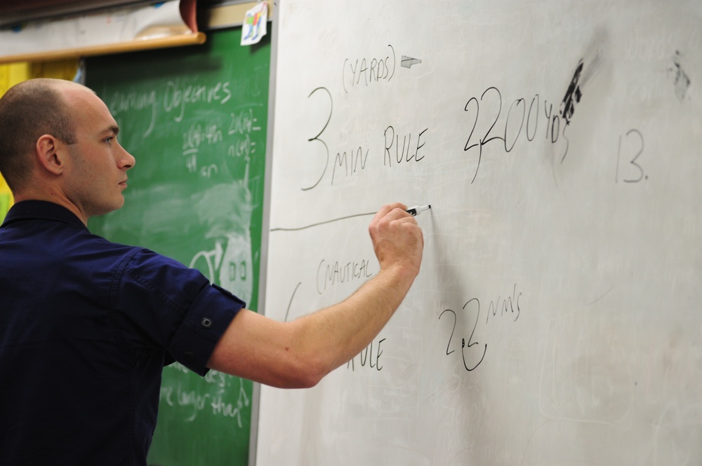 Coast Guard teaches at Dzantik'i Heeni Middle School