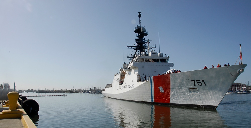 Coast Guard Cutter Waesche returns home