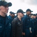 Awards ceremony aboard USS Mobile Bay