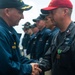 Awards ceremony aboard USS Mobile Bay