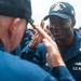 Awards ceremony aboard USS Mobile Bay