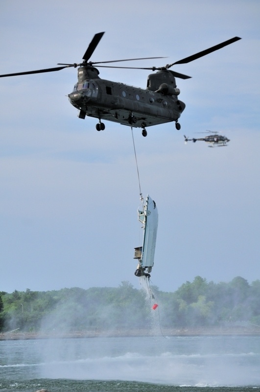 CH-47s arrive this morning Army Guard flight facility in Rochester