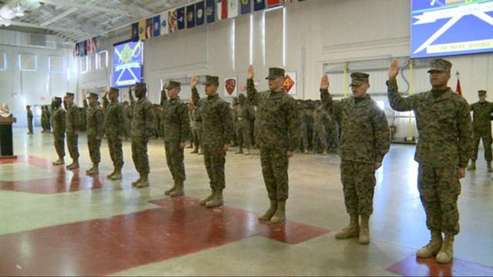 Marines earn another title at recruit training: American citizen