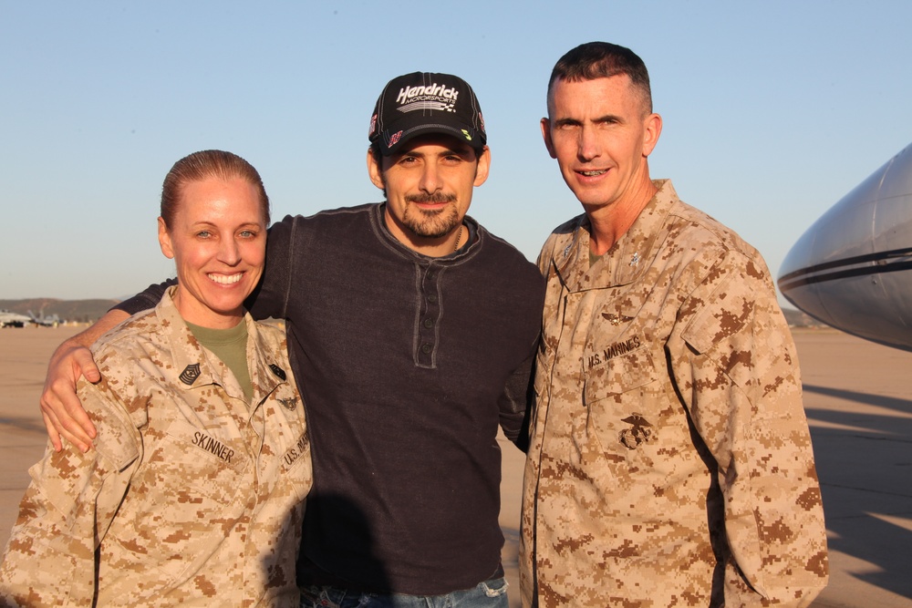 Brad Paisley performs at MCAS Miramar
