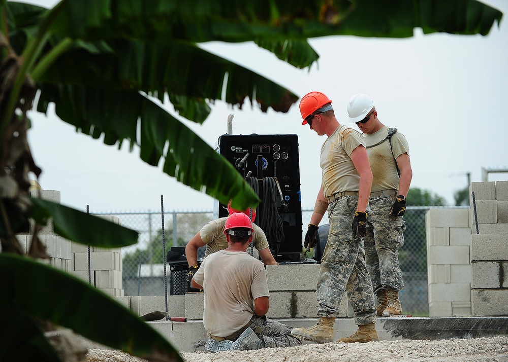 Construction project at Louisiana Primary School, Orange Walk