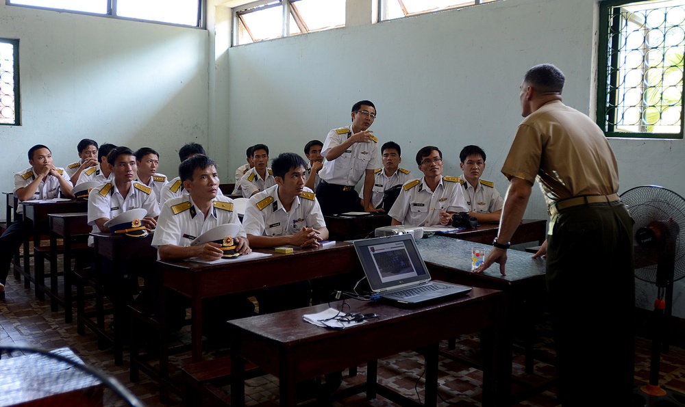 Opening ceremony of a naval engagement activity