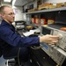 USS Nimitz sailor at work