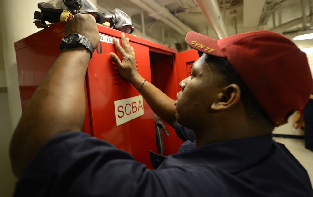 USS George HW Bush activity