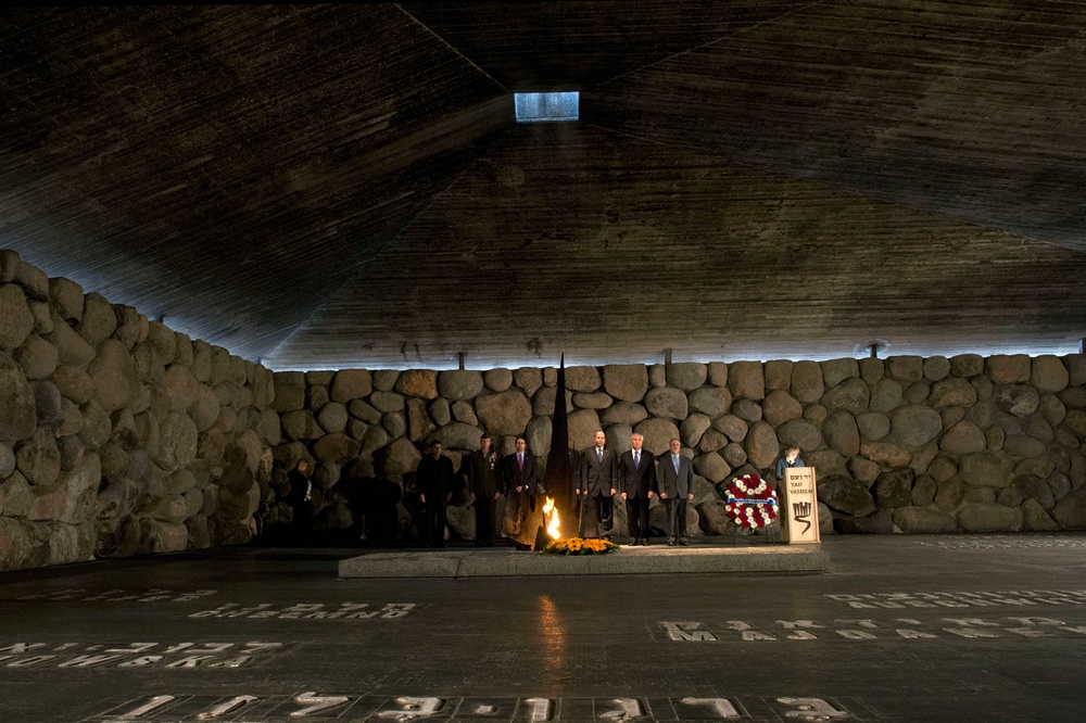 Defense secretary in Israel