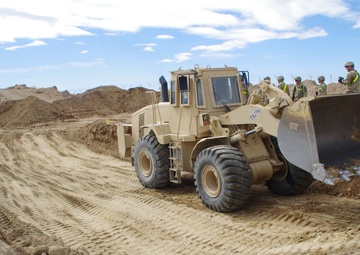 864th Engineer Battalion constructs an explosive ordnance disposal pit