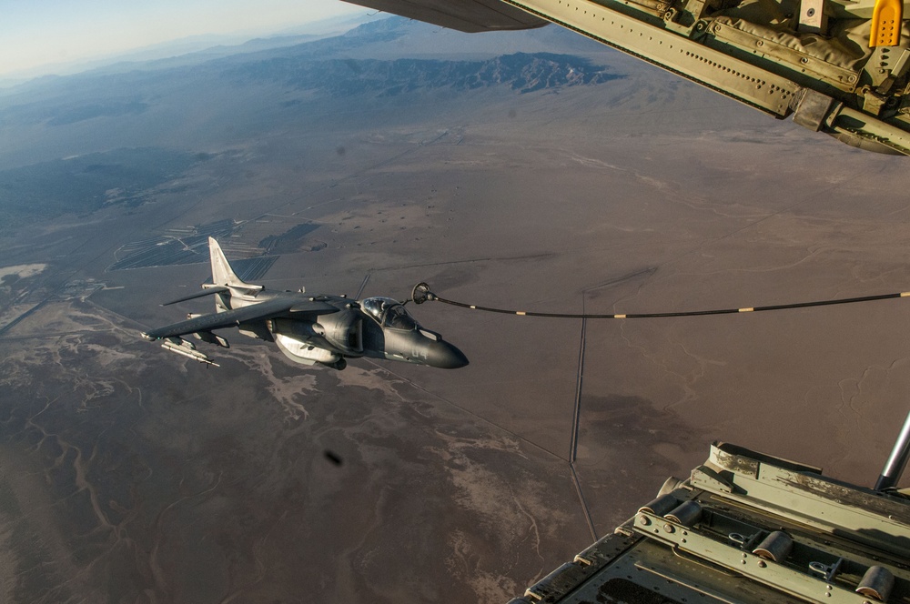 C-130 Refueling AV-8B Harrier's &amp; V-22 Osprey's