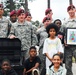 XVIII Airborne Corps paratroopers donate to local school