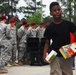 XVIII Airborne Corps paratroopers donate to local school