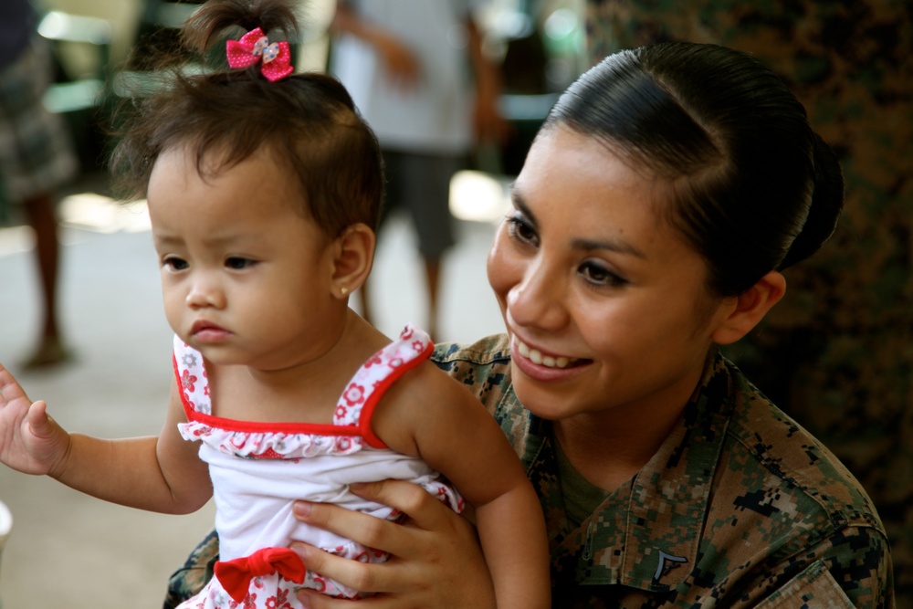 Philippines, US service members are ‘shoulder-to-shoulder’ in visit to orphanage