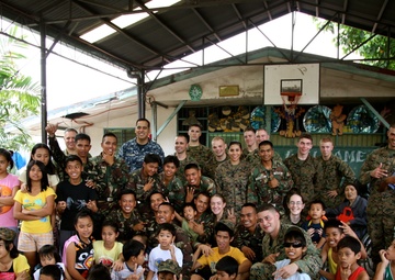 Philippines, US service members are ‘shoulder-to-shoulder’ in visit to orphanage
