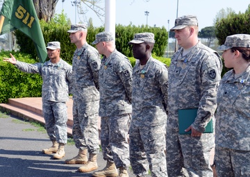Award presentation for Permanent Change of Station