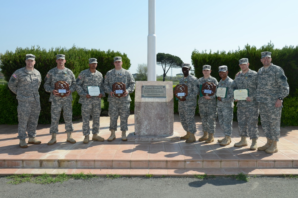 Award presentation for Permanent Change of Station