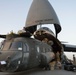 New York Army National Guard soldiers load CH-47 for trip home