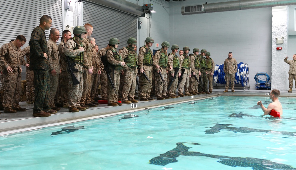 Latest SP-MAGTF Africa unit begins work-ups in the pool