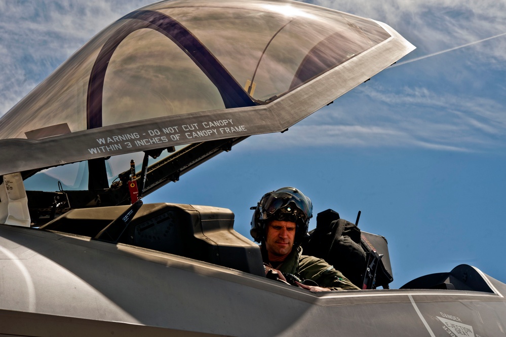 Fourth F-35A Lightning II arrives at Nellis