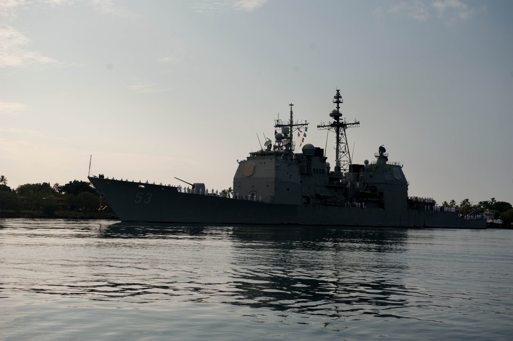 USS Mobile Bay visits Pearl Harbor