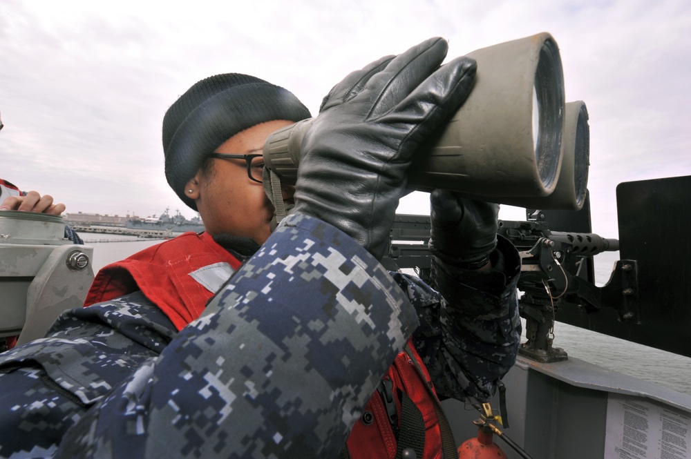 USS George HW Bush action