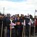 Sailors climb Mount Fuji