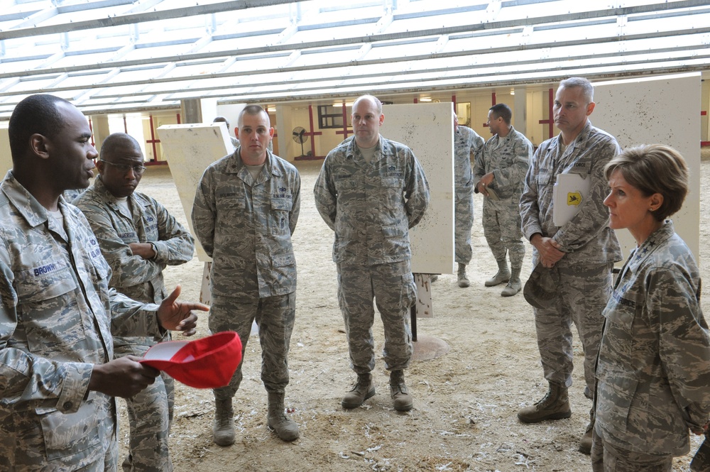 Lt. Gen. Judith Fedder visits Kadena