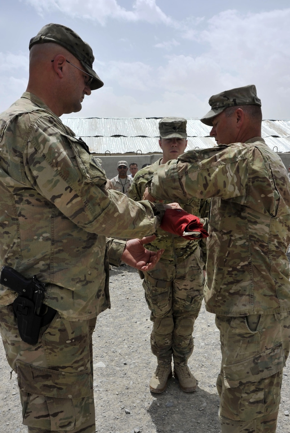 USACE cases its colors at FOB Lindsey