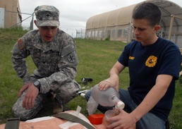 CA medics help train KISD students vehicle extraction techniques