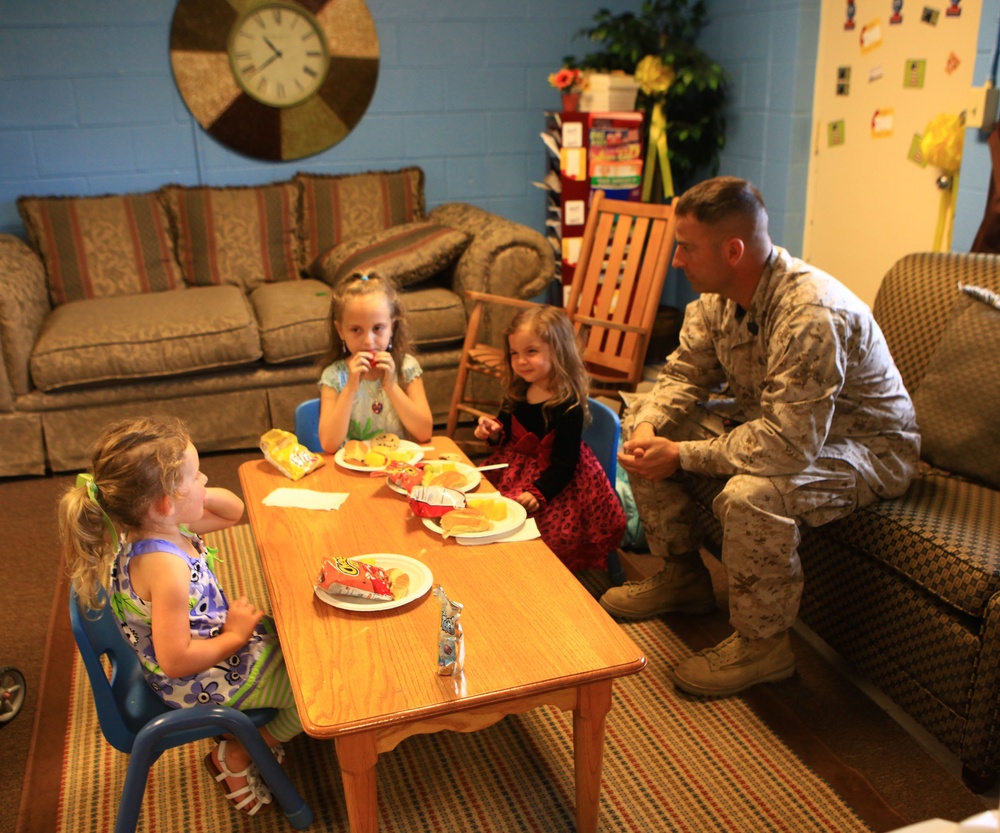 Paint, food and family: CLB-22 enjoys take your child to work day