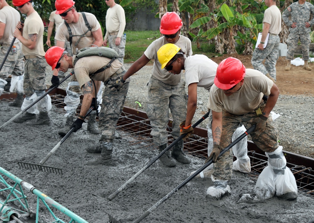 Airmen, soldiers work together on construction project in Panama