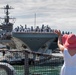 USS John C. Stennis departs port