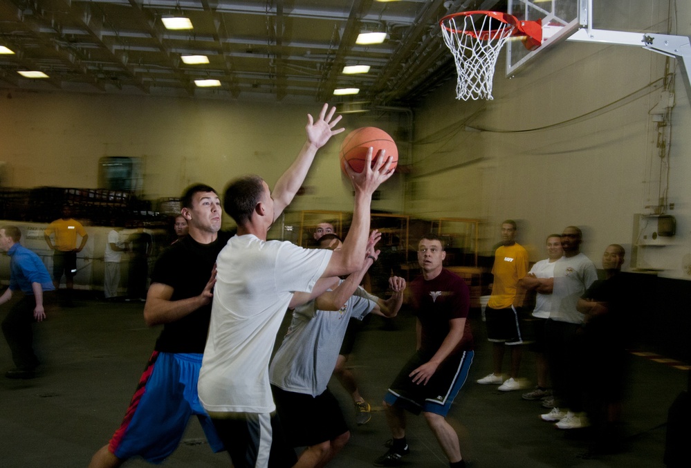 USS Carl Vinson sports night