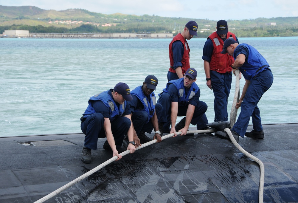 USS Chicago returns to Guam