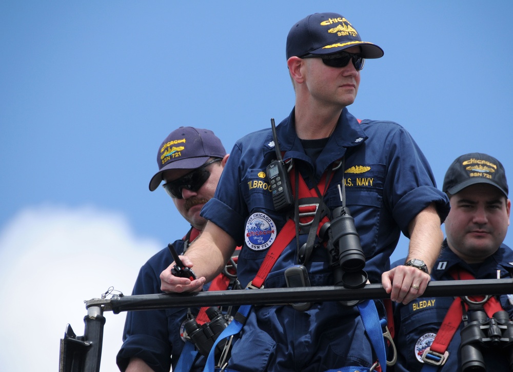 USS Chicago returns to Guam