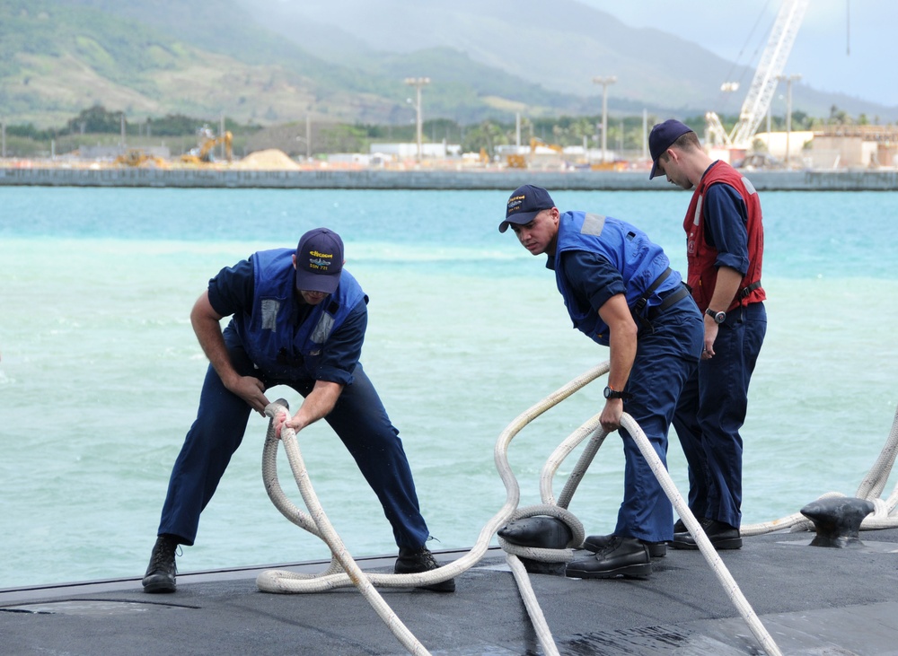 USS Chicago returns to Guam