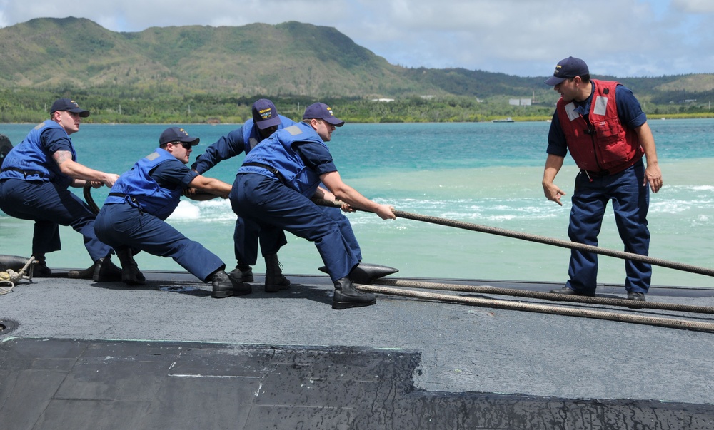 USS Chicago returns to Guam