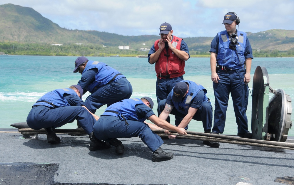 USS Chicago returns to Guam