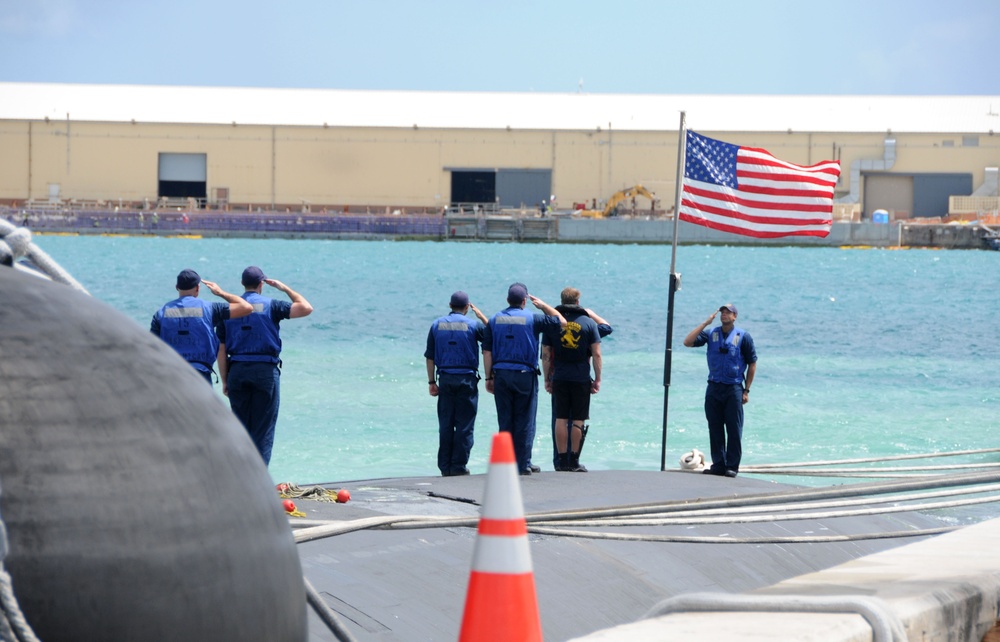 USS Chicago returns to Guam